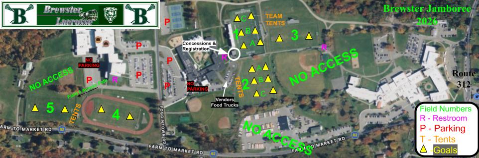 2026 Brewster Jamboree Field Map